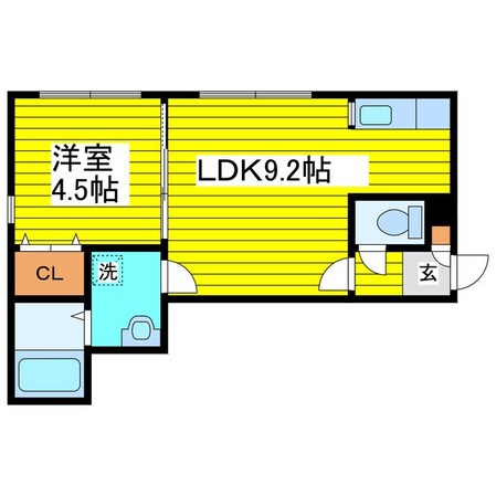 北１３条東駅 徒歩5分 3階の物件間取画像